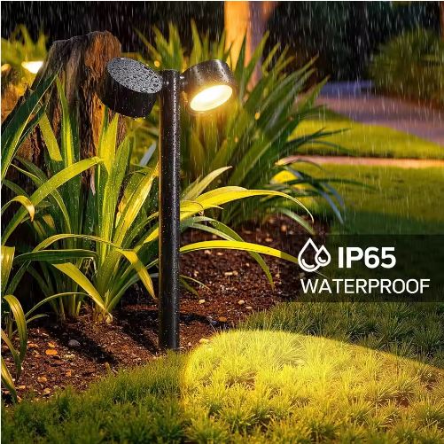 5W SOLAR TWIN HEAD ADJUSTABLE BOLLARD LIGHT FL-THA-468