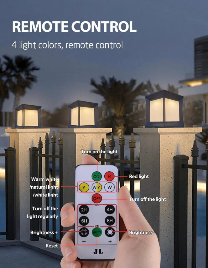 7W SOLAR POST TOP LIGHT FL-PT-100