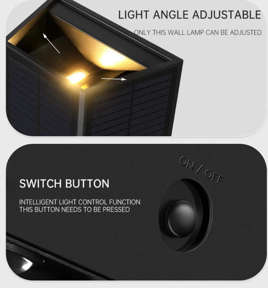 8W TWO WAY ADJUSTABLE SOLAR WALL WASHER FL-AWW-24