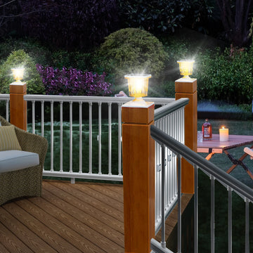 🌟 LumaGuard Solar Deck Post Light